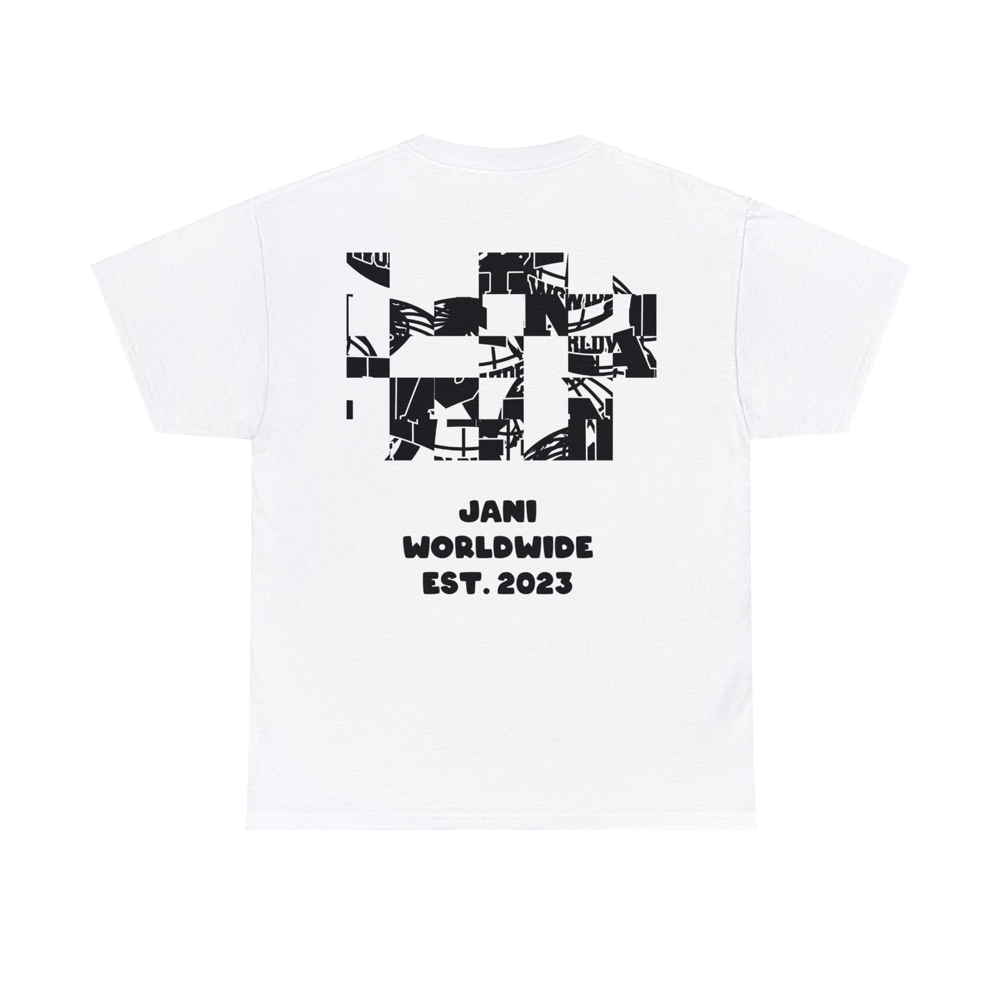 Scrambled Jani Worldwide Unisex Heavy Cotton Tee