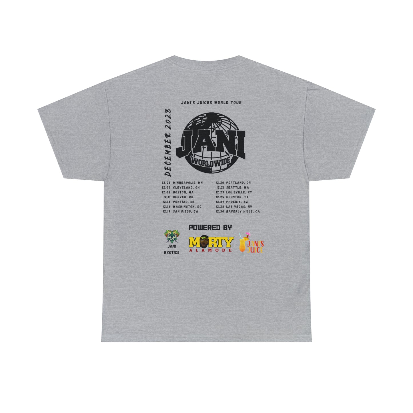 Jani World Tour Unisex Heavy Cotton Tee