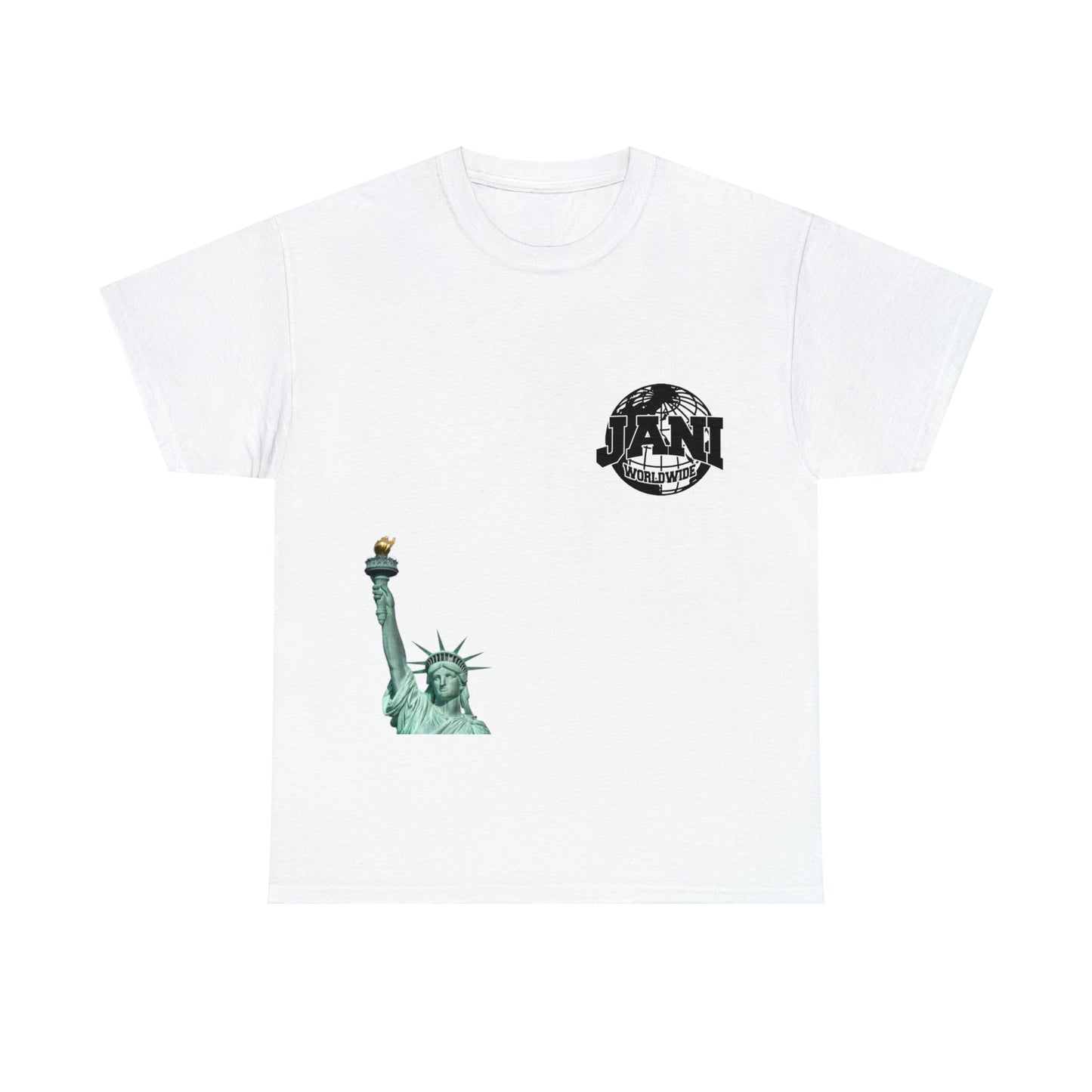 Jani Worldwide Statue of Liberty Unisex Heavy Cotton Tee