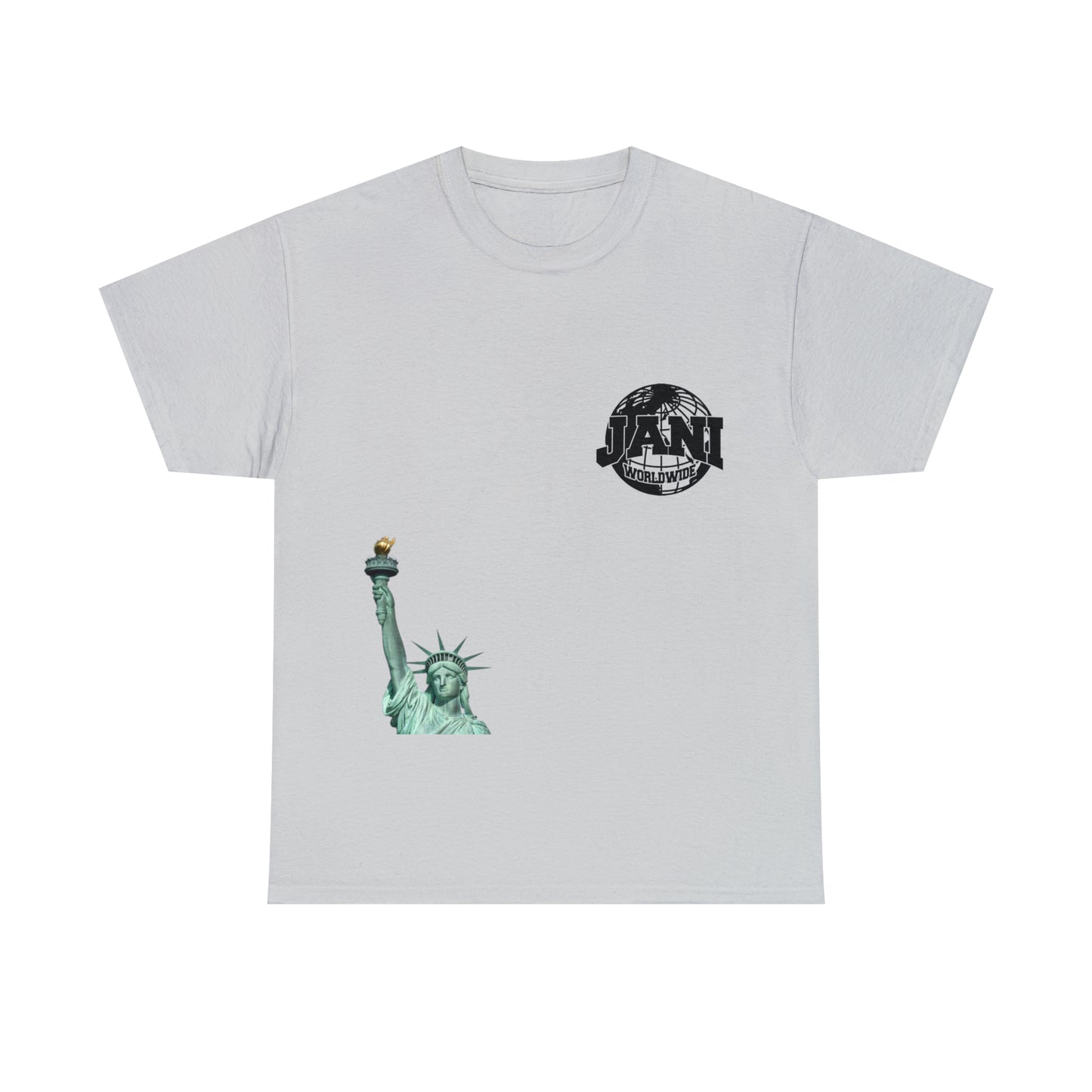 Jani Worldwide Statue of Liberty Unisex Heavy Cotton Tee