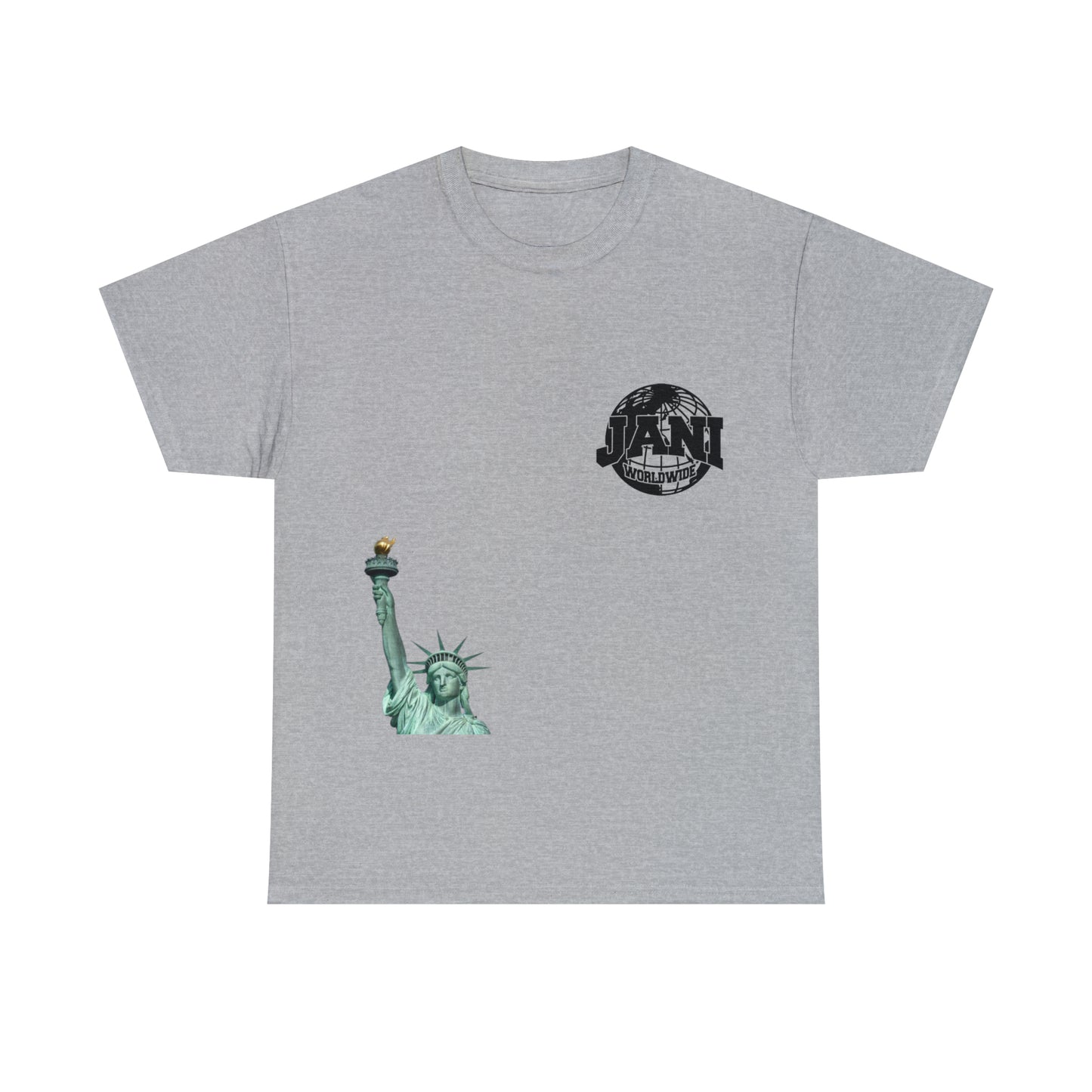 Jani Worldwide Statue of Liberty Unisex Heavy Cotton Tee